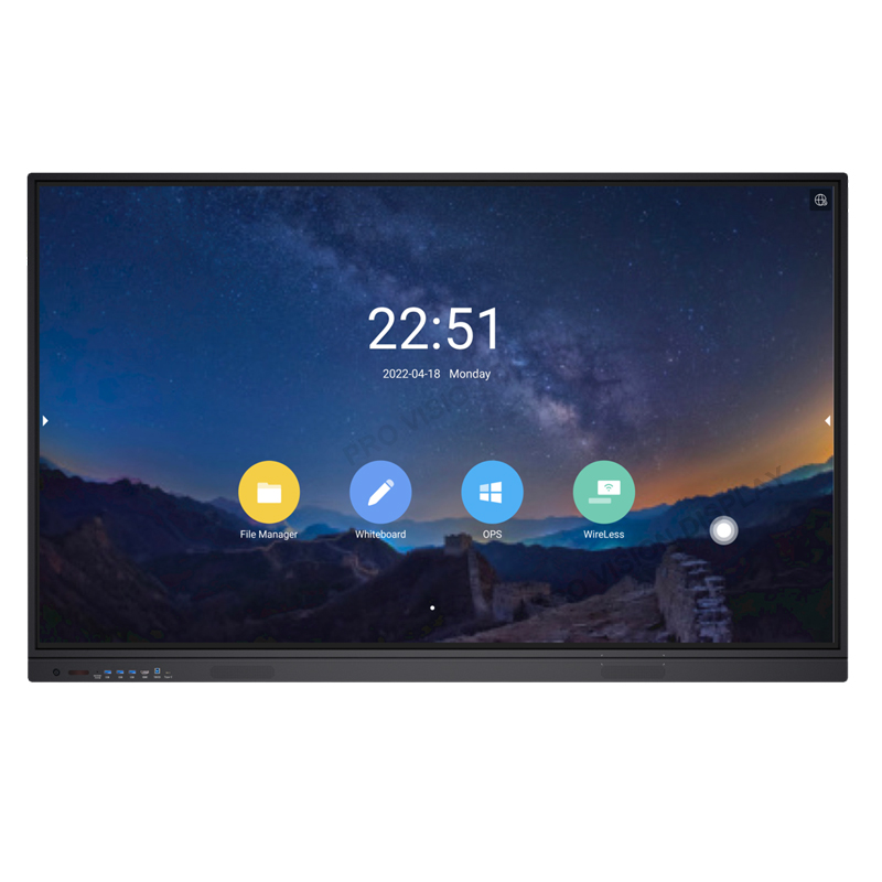 Màn hình phẳng tương tác 75 inch Android 8.0 chống chói